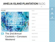 Tablet Screenshot of ameliaislandplantationblog.com